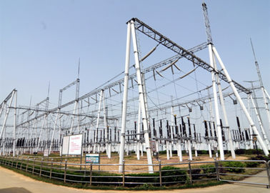 एक फ्रेम डेड एंड ट्रांसमिशन एंड डिस्ट्रीब्यूशन सबस्टेशन स्ट्रक्चर्स ular स्टील ट्यूबलर बीम और गैन्ट्री