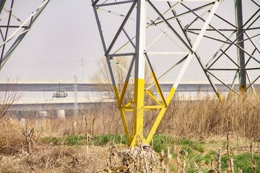 इलेक्ट्रिक ट्रांसमिशन केबल प्रकार के लिए हल्के स्टील एएसटीएम ए 362 केवीके कोण स्टील टॉवर