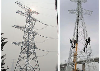 एएसटीएम A572 स्टील स्ट्रक्चर टॉवर, 10 - 750KV हाई वोल्टेज पावर टॉवर